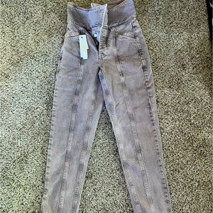 Topshop High Waisted Tapered Leg Jeans